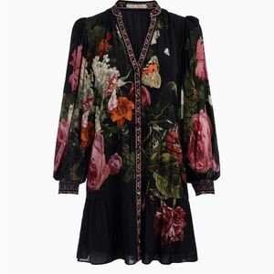 Alice + Olivia Floral Black Dress Size 0